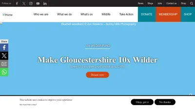 Screenshot preview of gloucestershirewildlifetrust.co.uk
