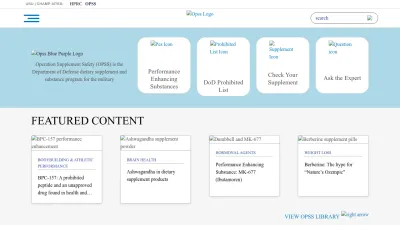 Screenshot preview of opss.org