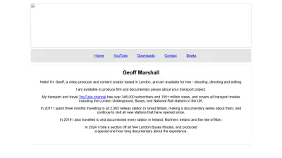 Screenshot preview of geofftech.co.uk