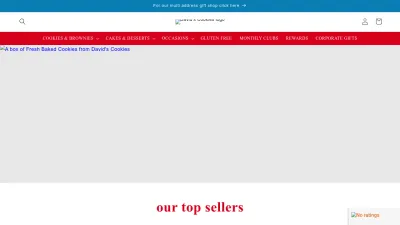 Screenshot preview of davidscookies.com