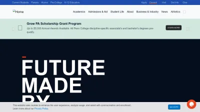 Screenshot preview of pct.edu