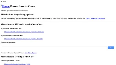 Screenshot preview of masscases.com