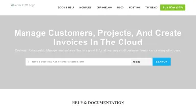 Screenshot preview of perfexcrm.com