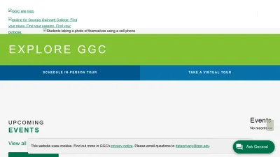 Screenshot preview of ggc.edu