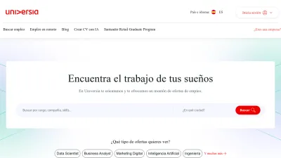 Screenshot of Universia.net