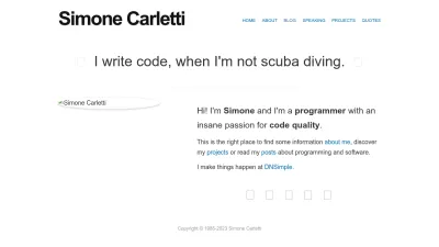 Screenshot preview of simonecarletti.com