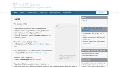 Screenshot preview of edwardmlerner.com