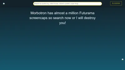 Screenshot preview of morbotron.com