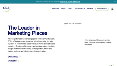Screenshot preview of aboutdci.com