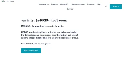 Screenshot preview of apricityhope.org