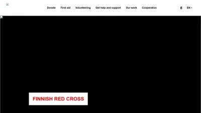Screenshot preview of redcross.fi