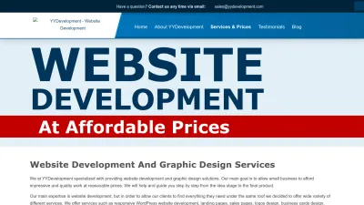 Screenshot preview of yydevelopment.com