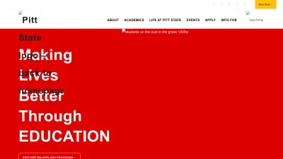 Screenshot preview of pittstate.edu
