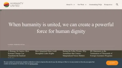 Screenshot preview of humanityunited.org