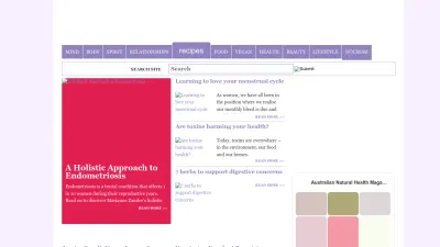 Screenshot preview of naturalhealthmag.com.au