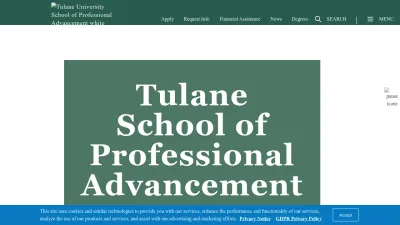 Screenshot preview of sopa.tulane.edu