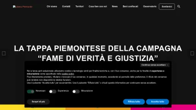 Screenshot preview of liberapiemonte.it