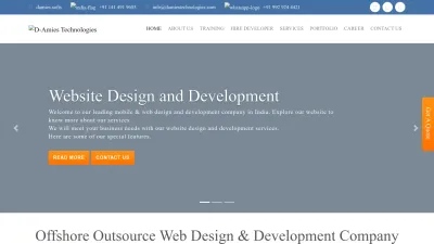 Screenshot preview of damiestechnologies.com