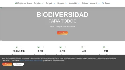 Screenshot of Biodiversidad.co
