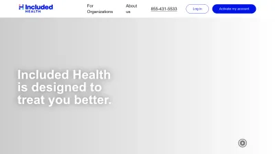 Screenshot of Includedhealth.com
