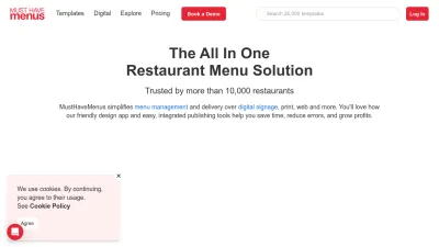 Screenshot preview of musthavemenus.com