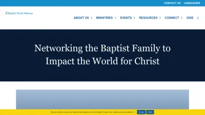 Screenshot preview of baptistworld.org
