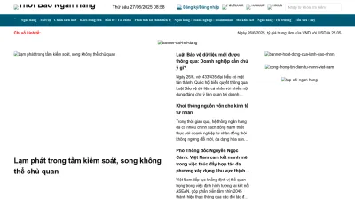 Screenshot preview of thoibaonganhang.vn