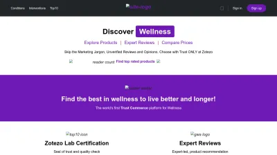 Screenshot preview of zotezo.com