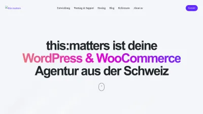 Screenshot preview of thismatters.agency