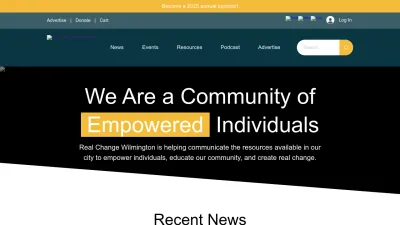 Screenshot preview of realchangewilmington.com