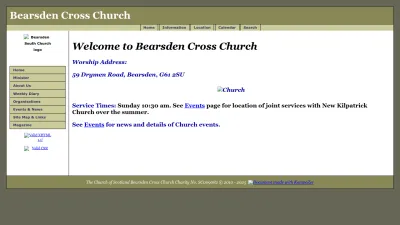 Screenshot preview of bearsdencross.org