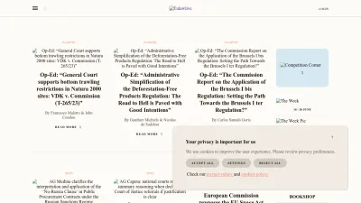 Screenshot preview of eulawlive.com