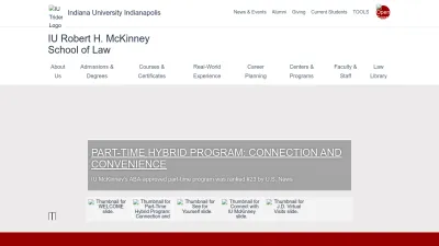 Screenshot preview of mckinneylaw.iu.edu
