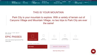 Screenshot preview of parkcitymountain.com