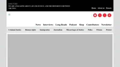 Screenshot preview of thejusticegap.com