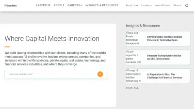 Screenshot preview of goodwinlaw.com