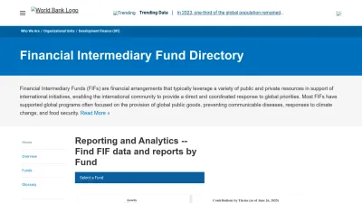 Screenshot preview of fiftrustee.worldbank.org