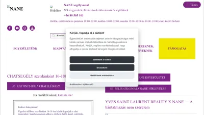 Screenshot preview of nane.hu