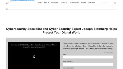 Screenshot preview of josephsteinberg.com