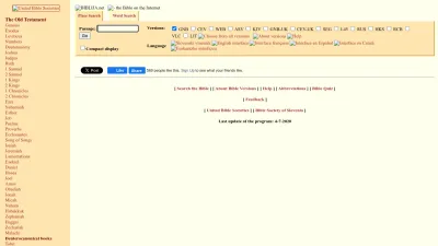 Screenshot preview of biblija.net