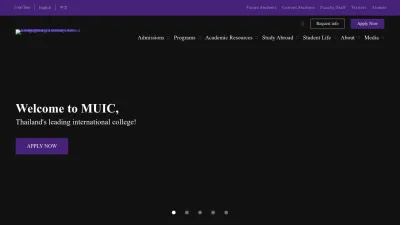 Screenshot preview of muic.mahidol.ac.th
