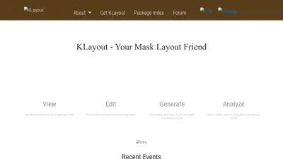 Screenshot preview of klayout.de