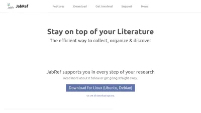 Screenshot preview of jabref.org