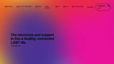 Screenshot preview of lgbtlifecenter.org