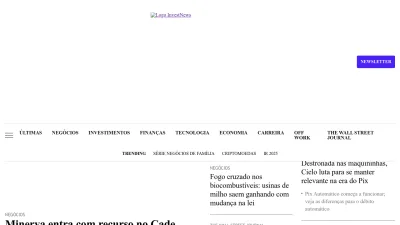 Screenshot preview of investnews.com.br