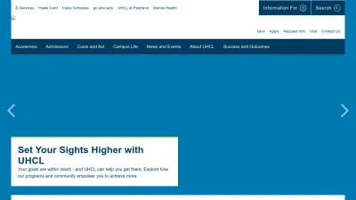 Screenshot preview of uhcl.edu