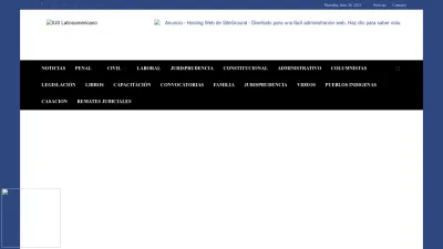 Screenshot preview of iuslatin.pe