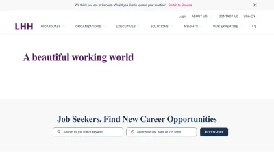 Screenshot of Lhh.com