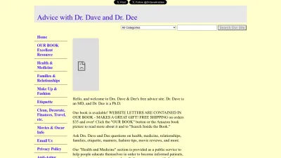 Screenshot preview of drdaveanddee.com