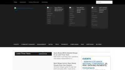 Screenshot preview of bankingexchange.com